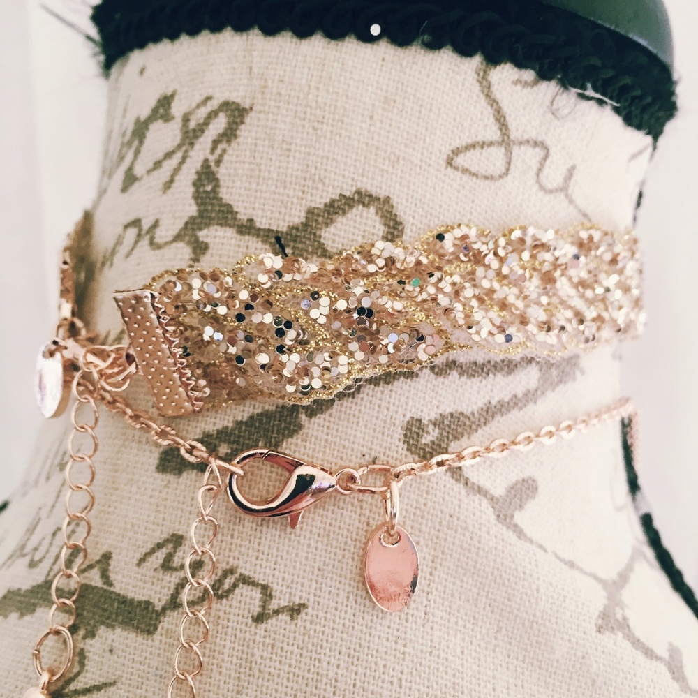 Rose Gold Choker Set NWT Charming Charlie - Picture 3 of 3